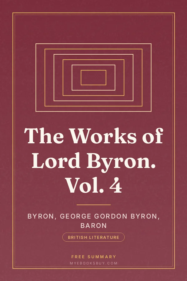 Cover of The Works of Lord Byron. Vol. 4