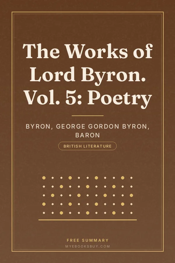 Cover of The Works of Lord Byron. Vol. 5: Poetry