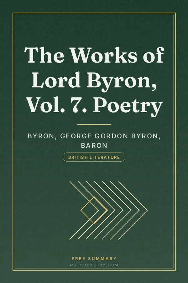Cover of The Works of Lord Byron, Vol. 7. Poetry