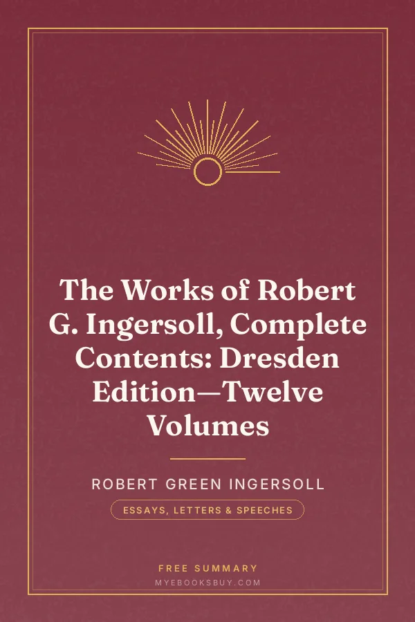 Cover of The Works of Robert G. Ingersoll, Complete Contents: Dresden Edition—Twelve Volumes