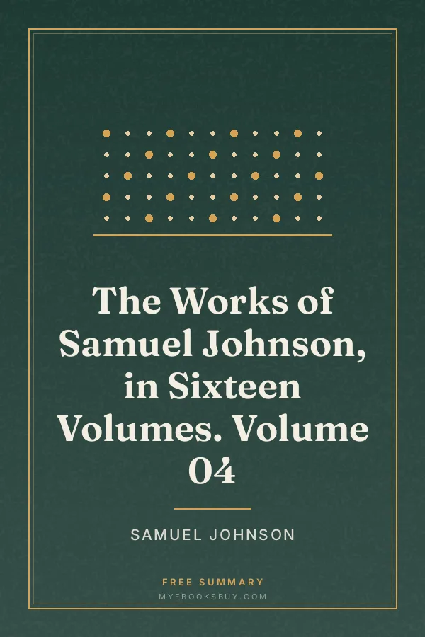 Cover of The Works of Samuel Johnson, in Sixteen Volumes. Volume 04