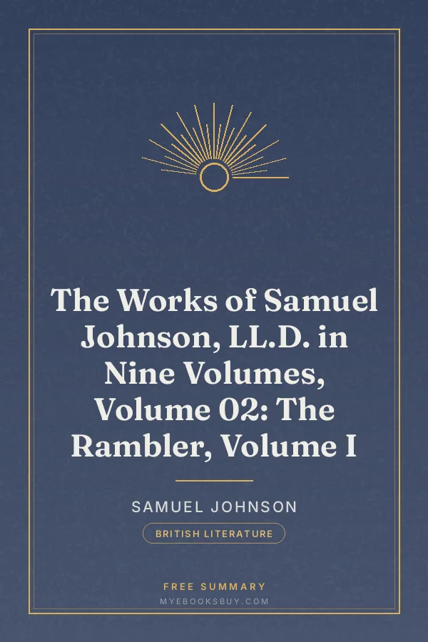 Cover of The Works of Samuel Johnson, LL.D. in Nine Volumes, Volume 02: The Rambler, Volume I