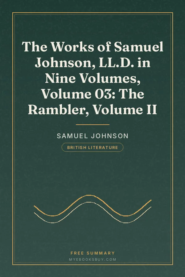 Cover of The Works of Samuel Johnson, LL.D. in Nine Volumes, Volume 03: The Rambler, Volume II