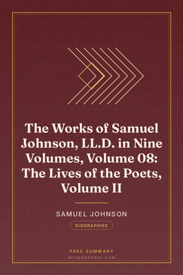 Cover of The Works of Samuel Johnson, LL.D. in Nine Volumes, Volume 08: The Lives of the Poets, Volume II