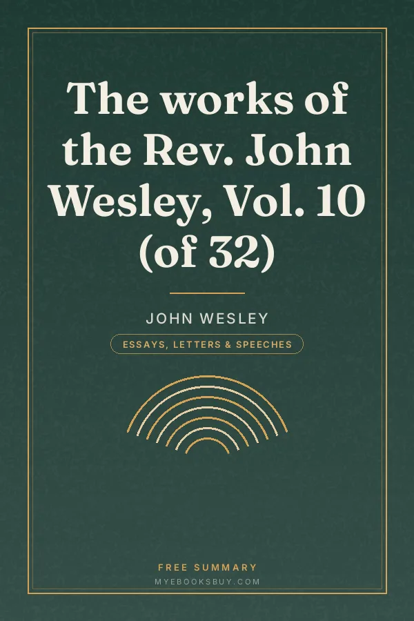 Cover of The works of the Rev. John Wesley, Vol. 10 (of 32)