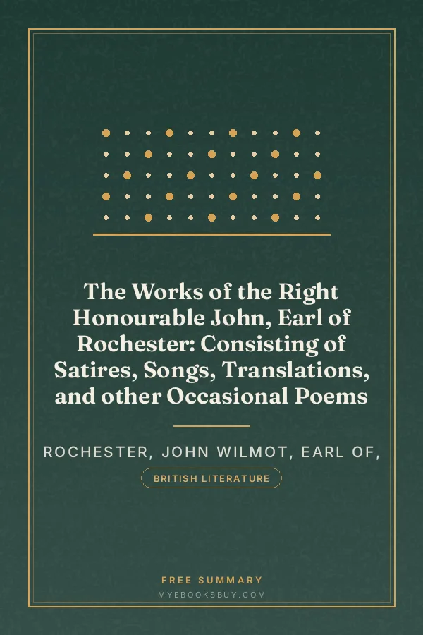 Cover of The Works of the Right Honourable John, Earl of Rochester: Consisting of Satires, Songs, Translations, and other Occasional Poems