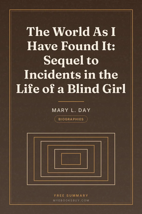 Cover of The World As I Have Found It: Sequel to Incidents in the Life of a Blind Girl