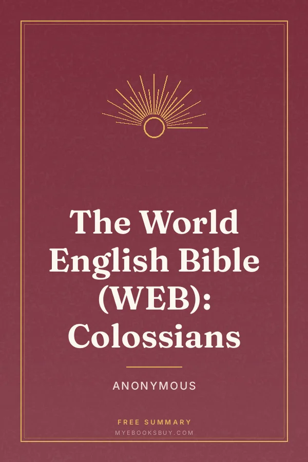 Cover of The World English Bible (WEB): Colossians