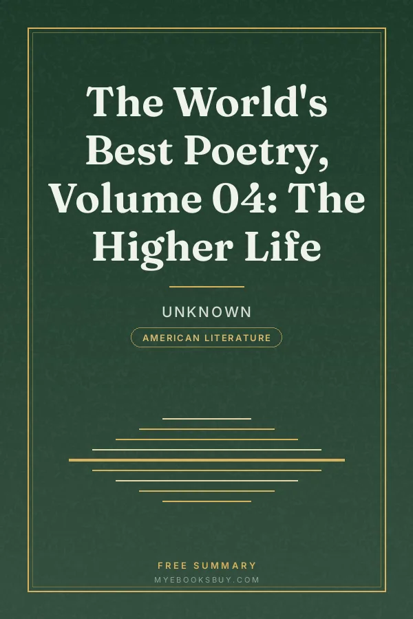 Cover of The World's Best Poetry, Volume 04: The Higher Life