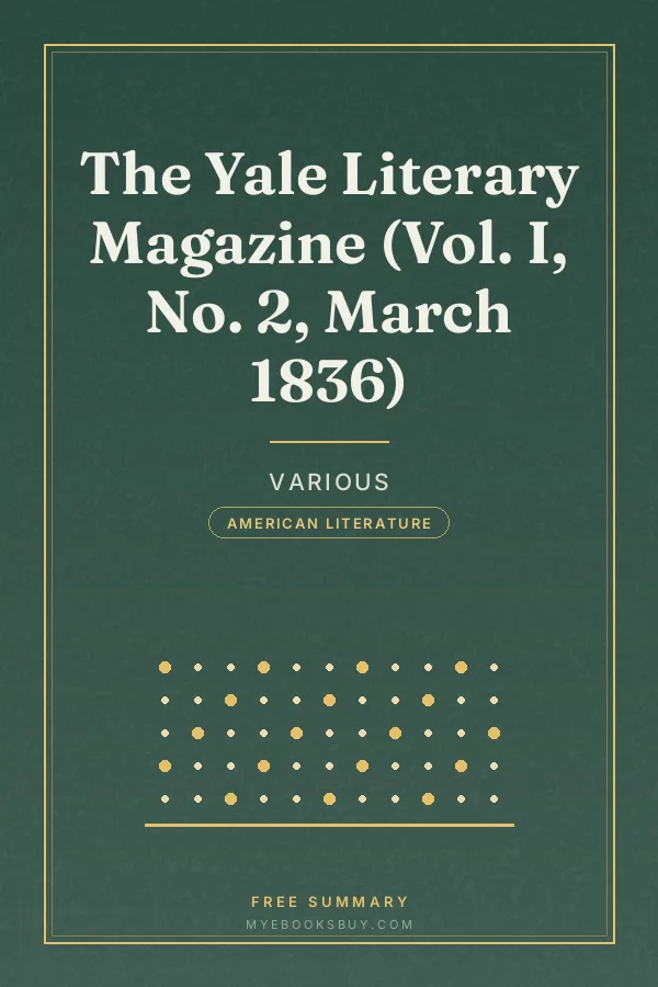 Cover of The Yale Literary Magazine (Vol. I, No. 2, March 1836)