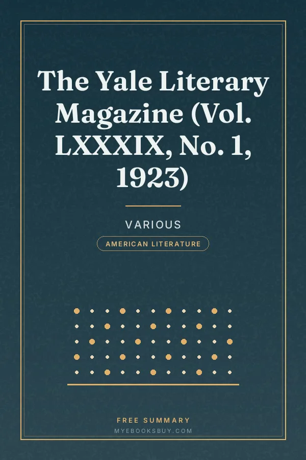 Cover of The Yale Literary Magazine (Vol. LXXXIX, No. 1, 1923)