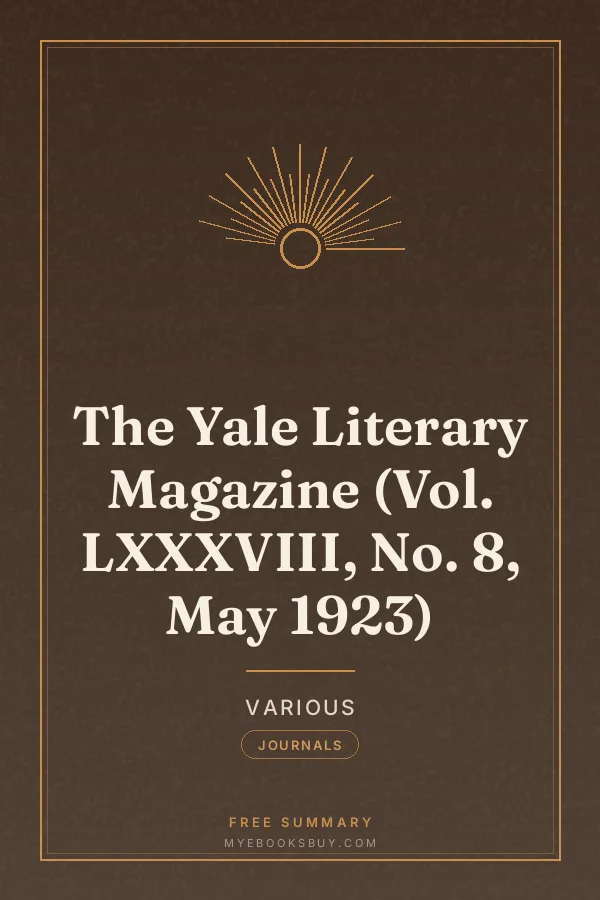 Cover of The Yale Literary Magazine (Vol. LXXXVIII, No. 8, May 1923)