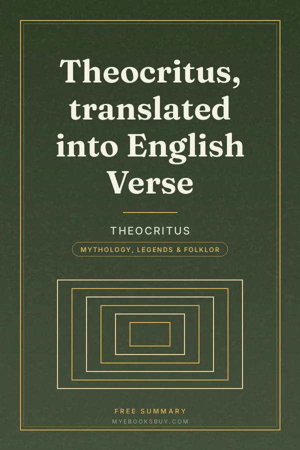 Cover of Theocritus, translated into English Verse