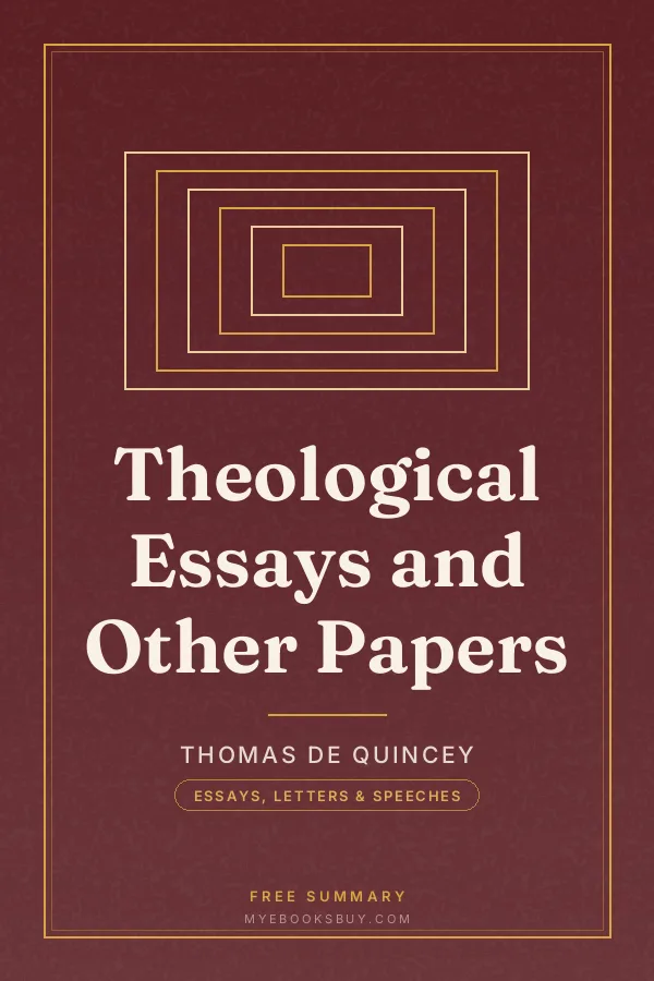 Cover of Theological Essays and Other Papers