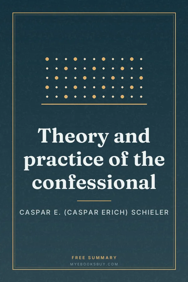 Cover of Theory and practice of the confessional