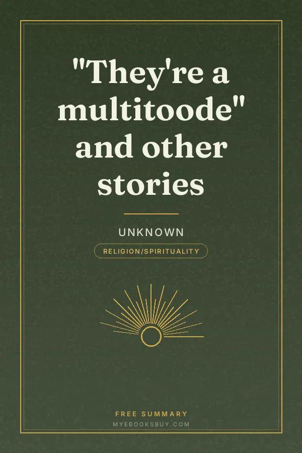 Cover of "They're a multitoode" and other stories
