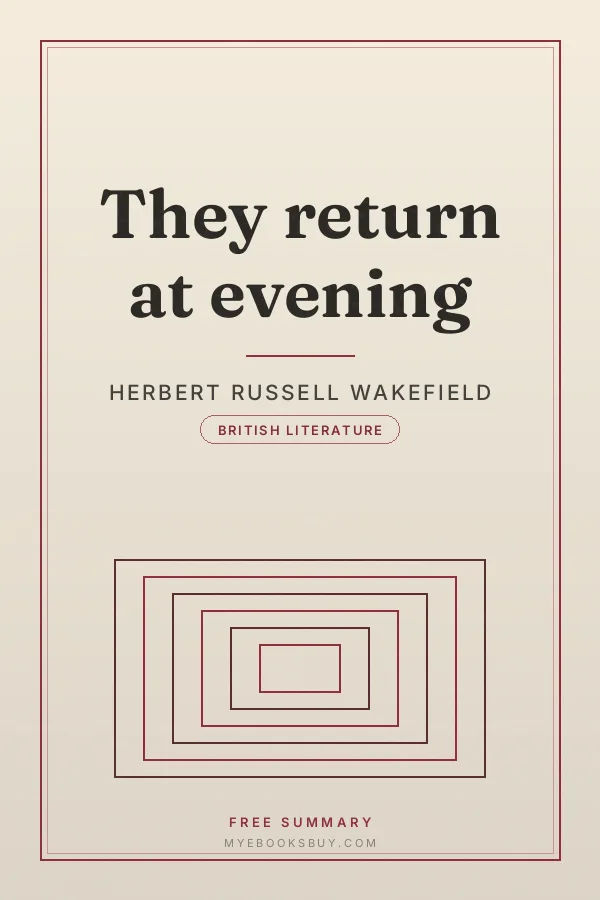 Cover of They return at evening