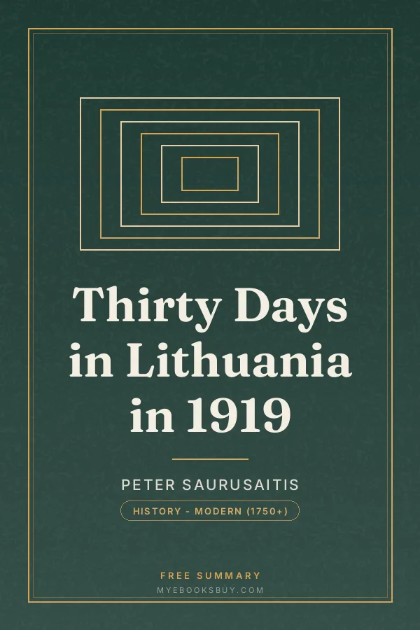 Cover of Thirty Days in Lithuania in 1919