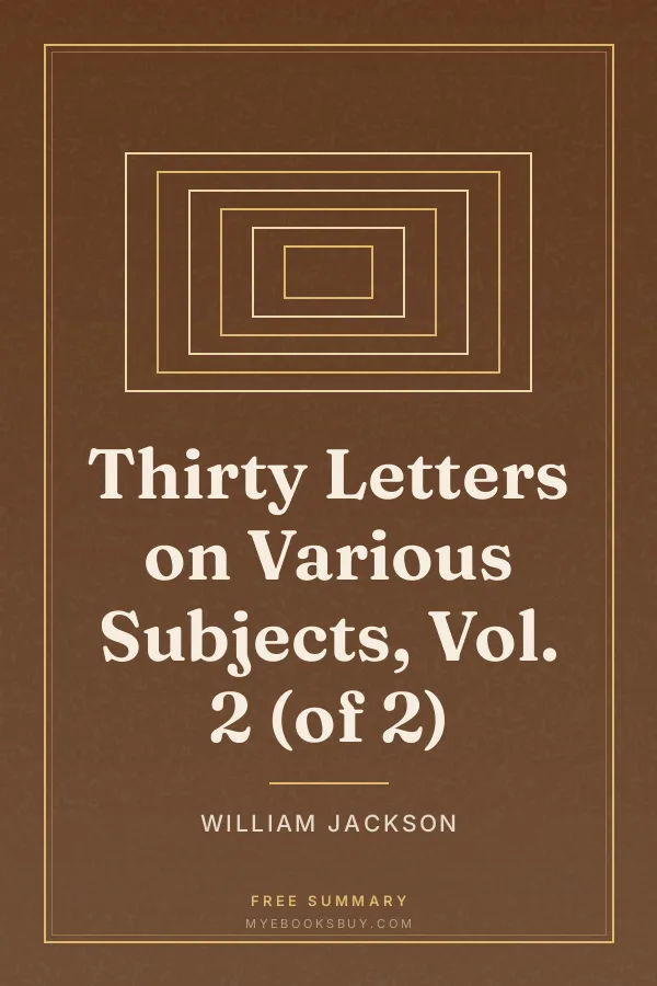 Cover of Thirty Letters on Various Subjects, Vol. 2 (of 2)