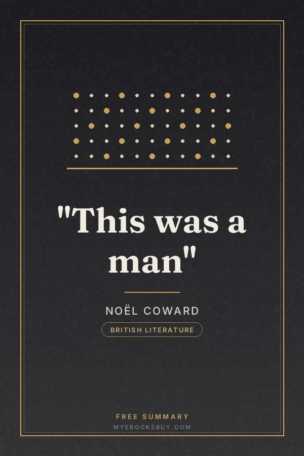 Cover of "This was a man"