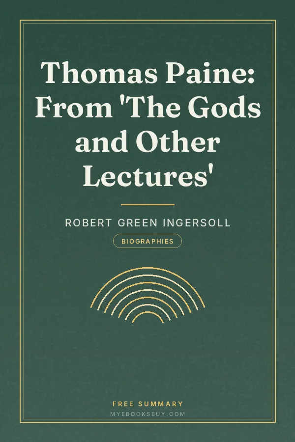 Cover of Thomas Paine: From 'The Gods and Other Lectures'