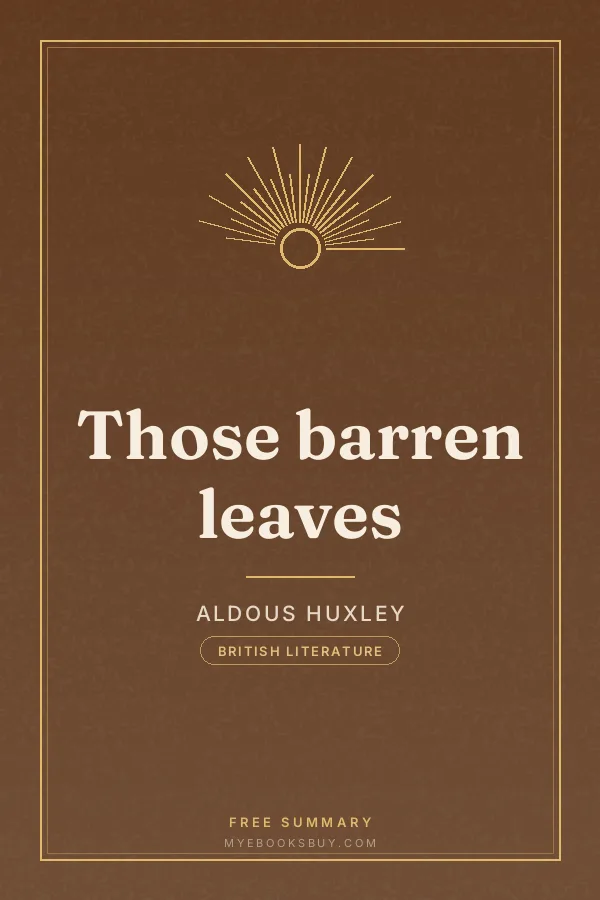 Cover of Those barren leaves
