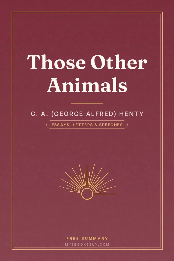 Cover of Those Other Animals