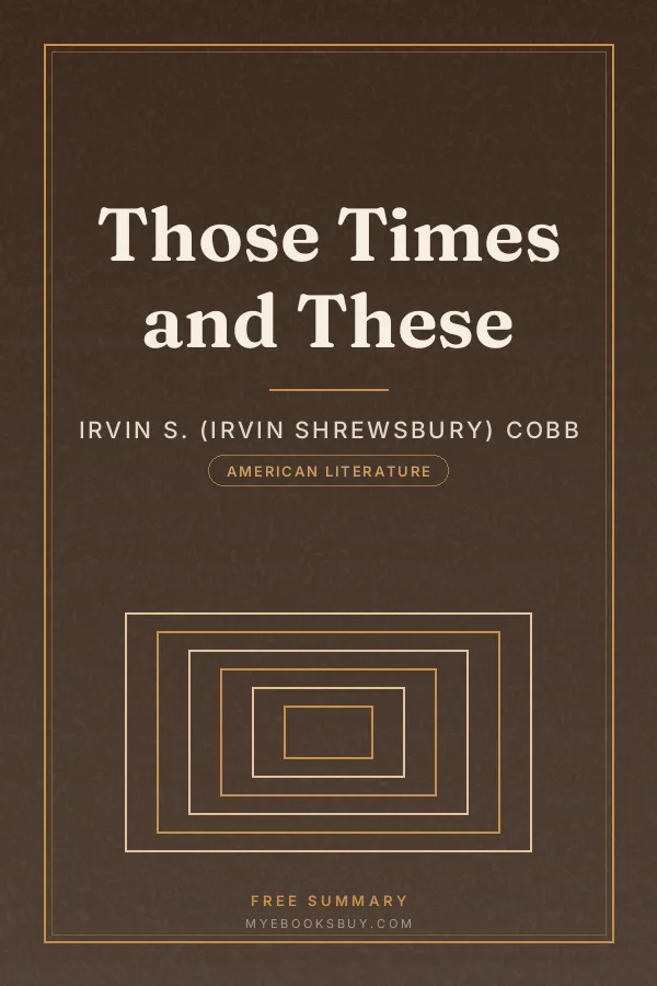 Cover of Those Times and These