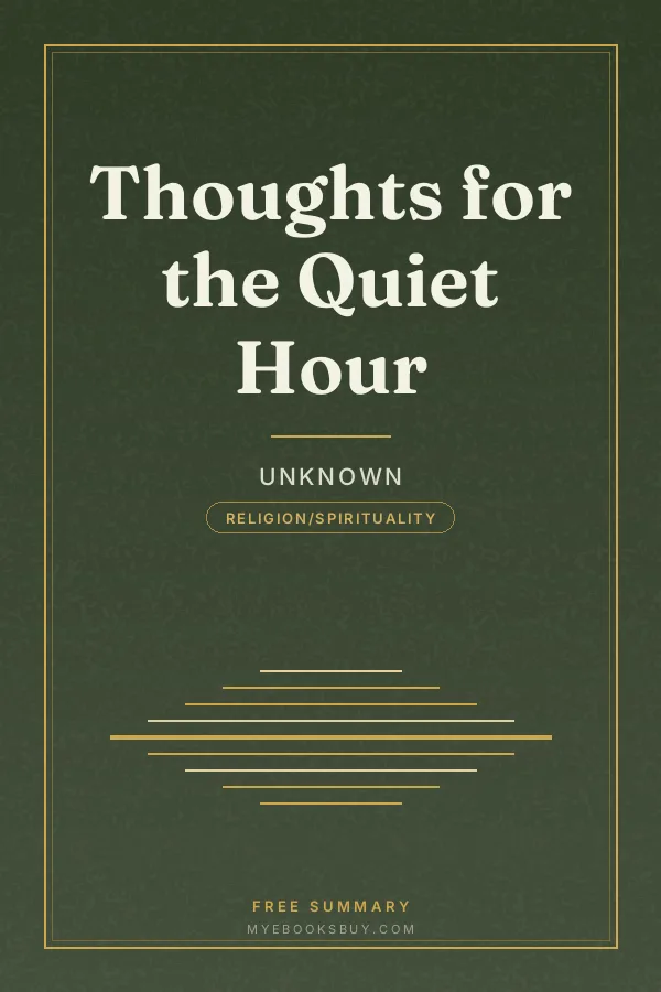 Cover of Thoughts for the Quiet Hour