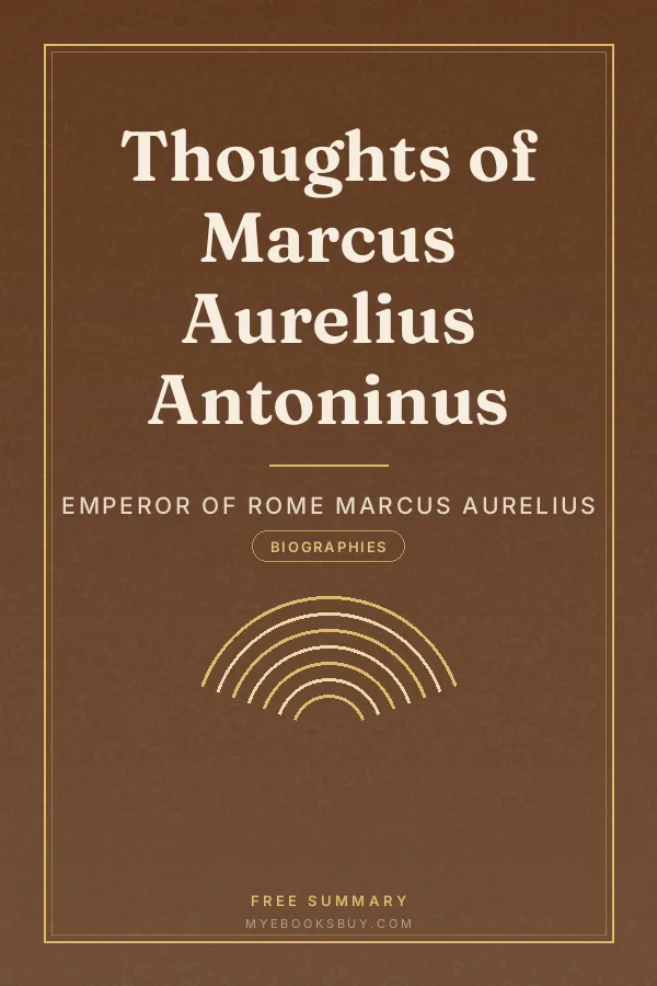 Cover of Thoughts of Marcus Aurelius Antoninus