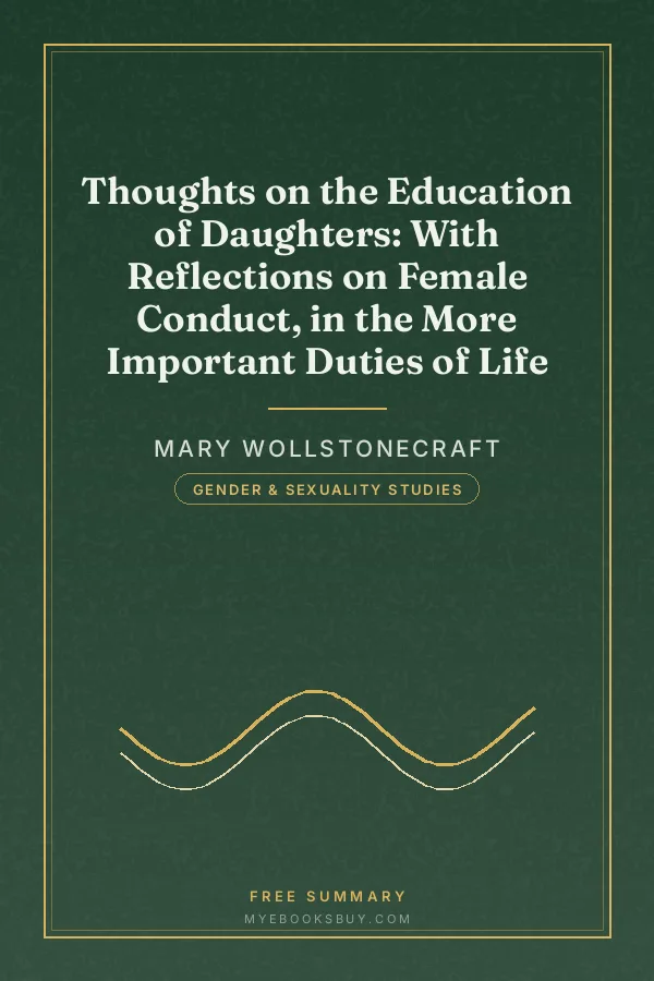 Cover of Thoughts on the Education of Daughters: With Reflections on Female Conduct, in the More Important Duties of Life