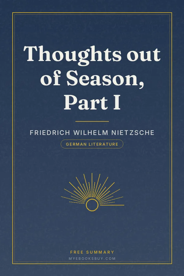 Cover of Thoughts out of Season, Part I