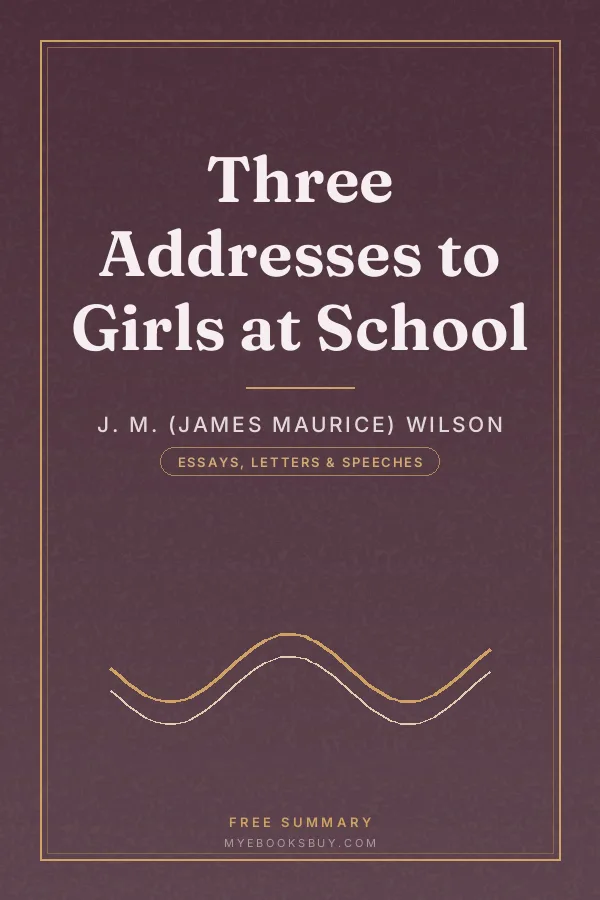 Cover of Three Addresses to Girls at School