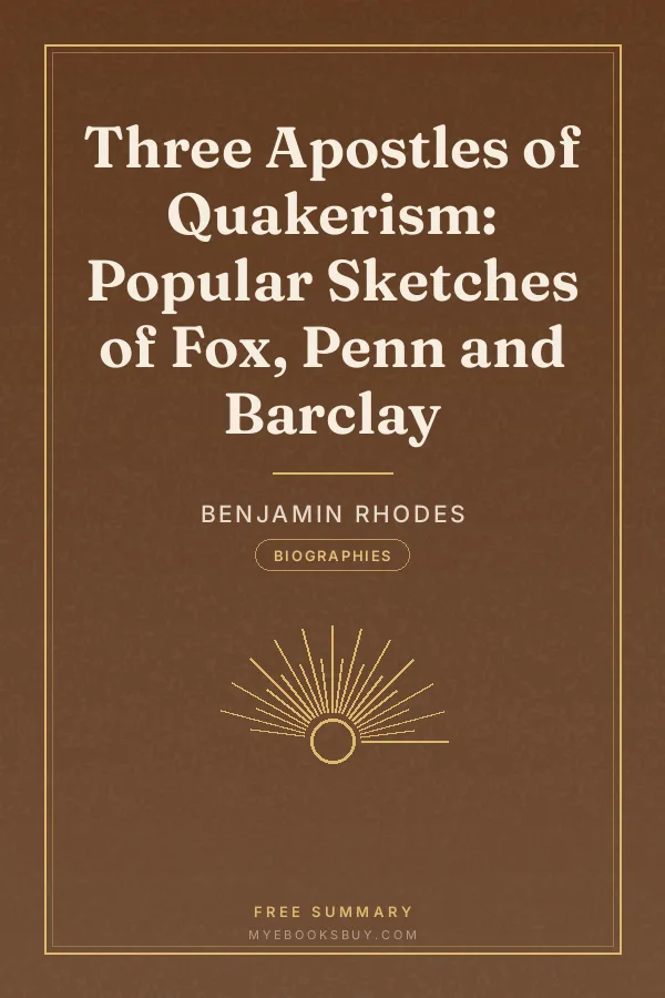 Cover of Three Apostles of Quakerism: Popular Sketches of Fox, Penn and Barclay