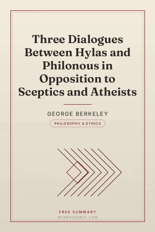 Cover of Three Dialogues Between Hylas and Philonous in Opposition to Sceptics and Atheists