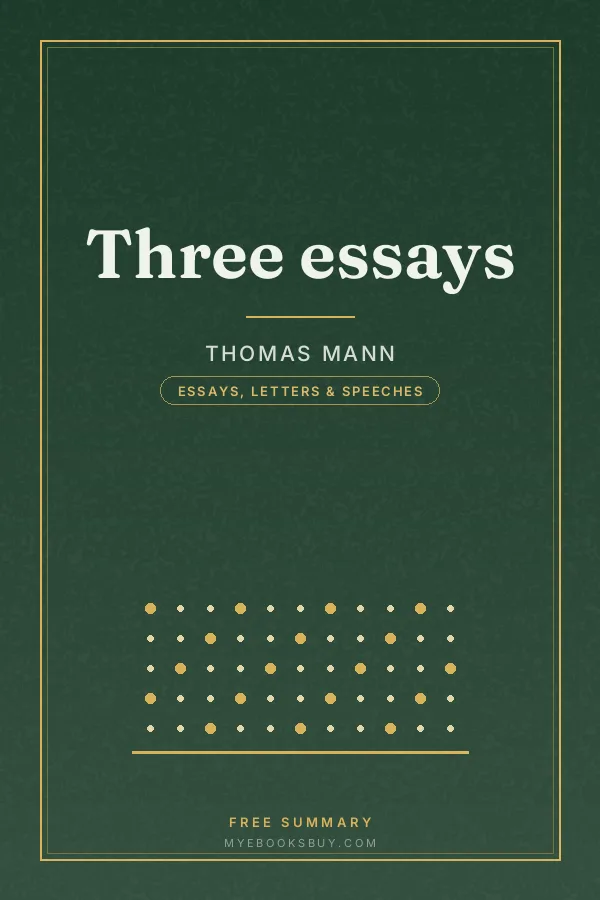 Cover of Three essays