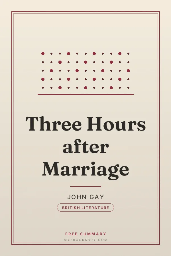 Cover of Three Hours after Marriage