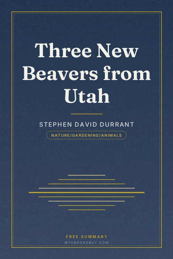 Cover of Three New Beavers from Utah