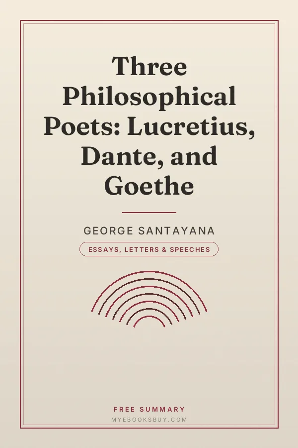Cover of Three Philosophical Poets: Lucretius, Dante, and Goethe