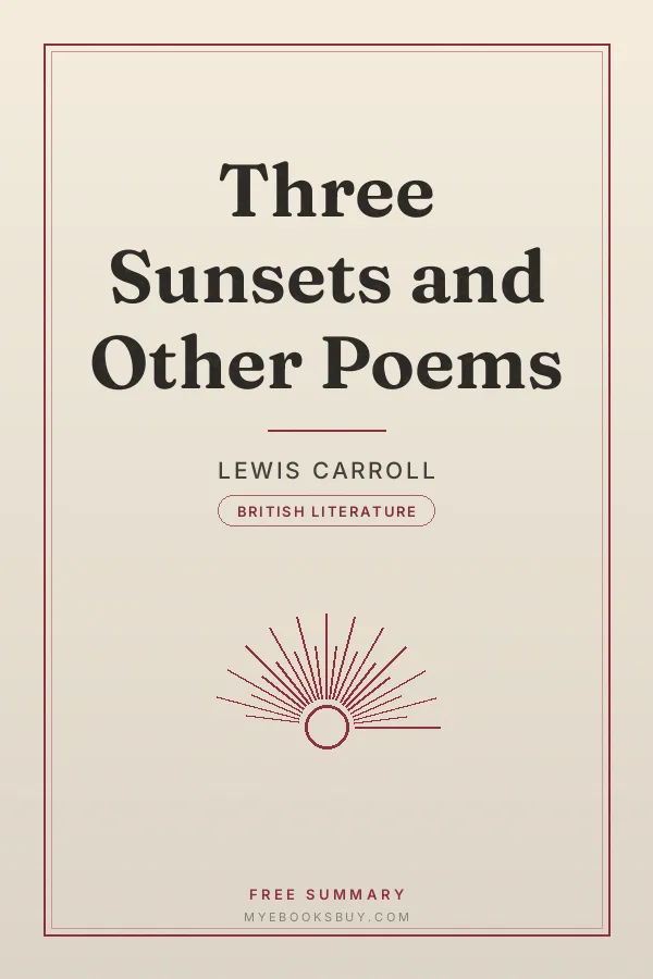 Cover of Three Sunsets and Other Poems