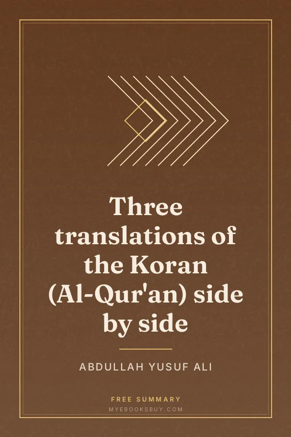 Cover of Three translations of the Koran (Al-Qur'an) side by side