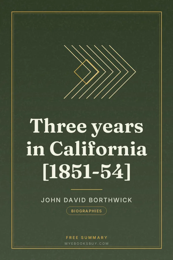 Cover of Three years in California [1851-54]