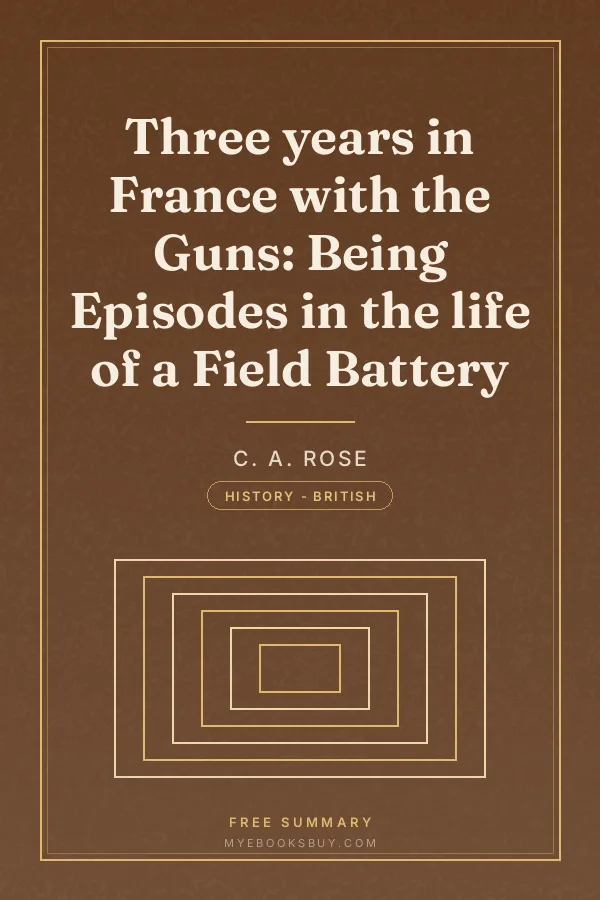Cover of Three years in France with the Guns: Being Episodes in the life of a Field Battery