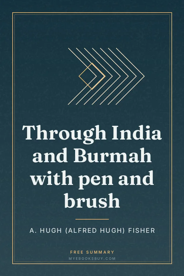 Cover of Through India and Burmah with pen and brush