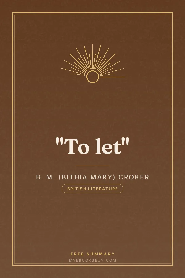 Cover of "To let"