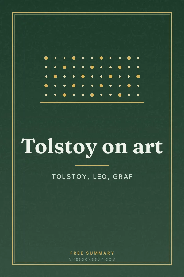 Cover of Tolstoy on art