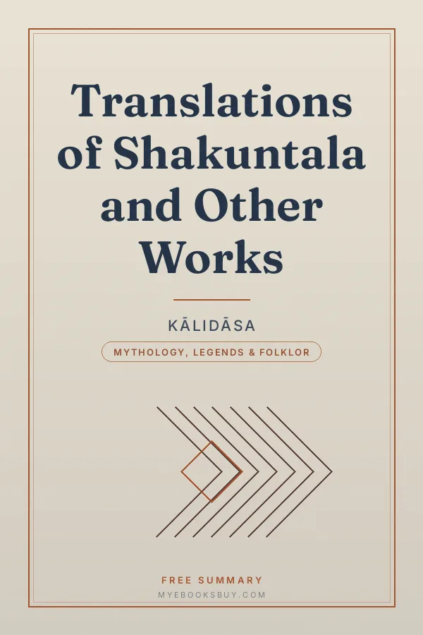 Cover of Translations of Shakuntala and Other Works