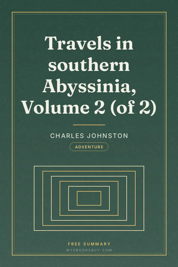 Cover of Travels in southern Abyssinia, Volume 2 (of 2)