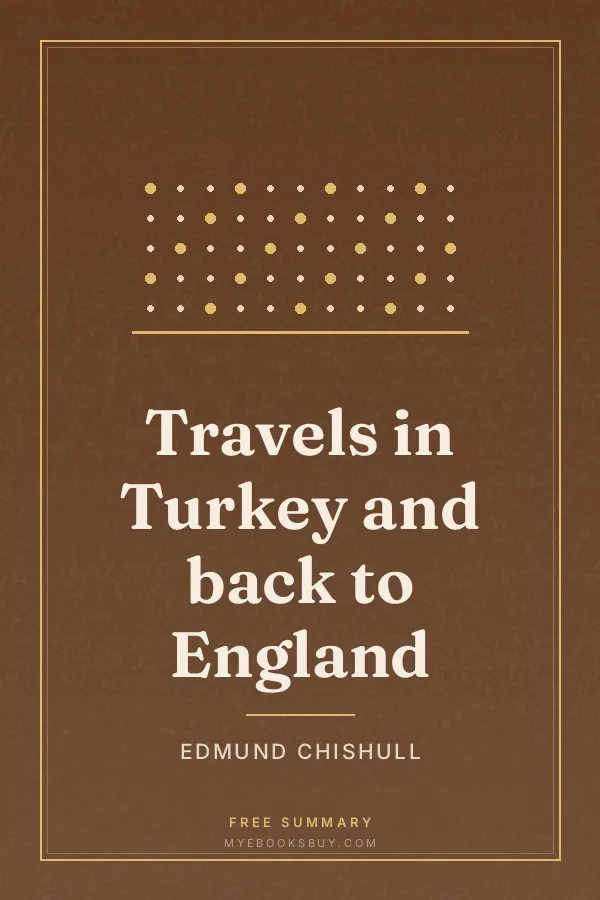 Cover of Travels in Turkey and back to England