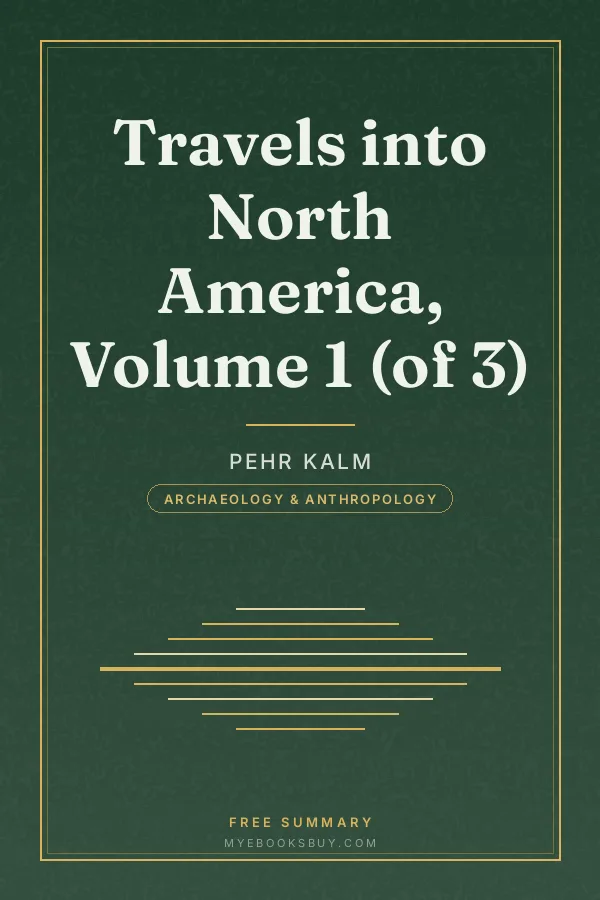 Cover of Travels into North America, Volume 1 (of 3)